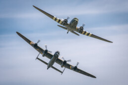 BBMF Dakota and Lancaster at Cosford 2018